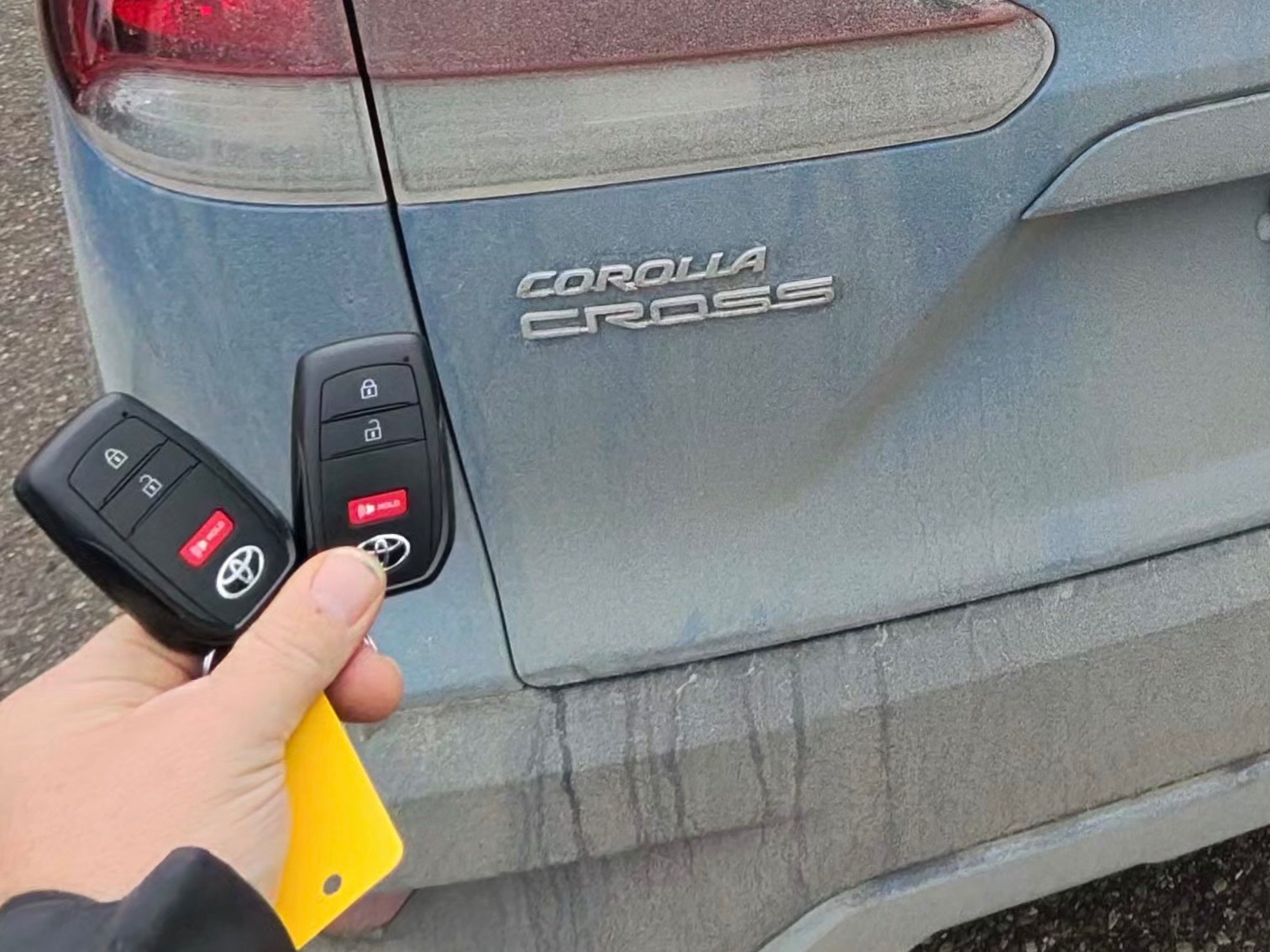 Duplicate Key / Spare Key on 2025 TOYOTA Corolla Cross by Pop-A-Lock Canada in Central Ontario, Ontario, Canada